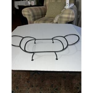 Black Cast Iron Casserole Dish Holder. Holds 8 x 13 casserole w rounded corners